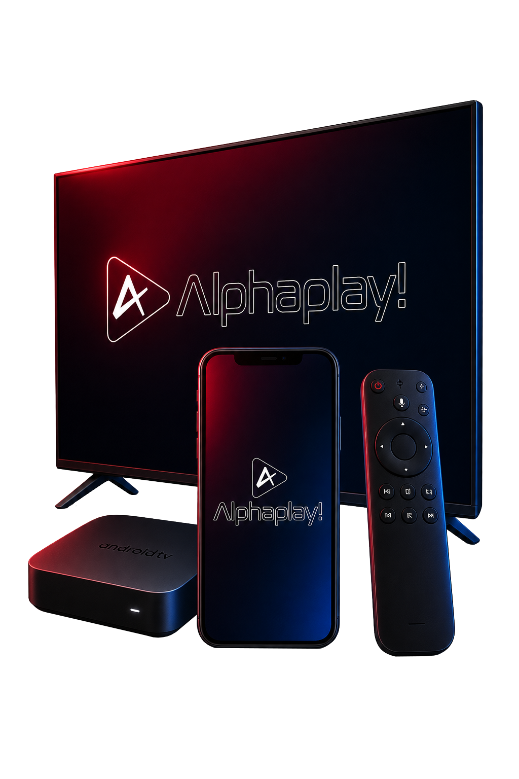 Instale AlphaPlay na TV e no celular